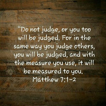 Do not judge