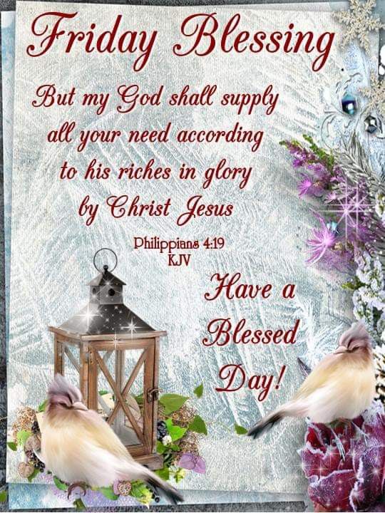 My God shall supply