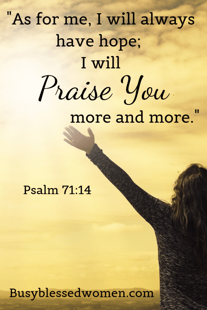 I will praise you